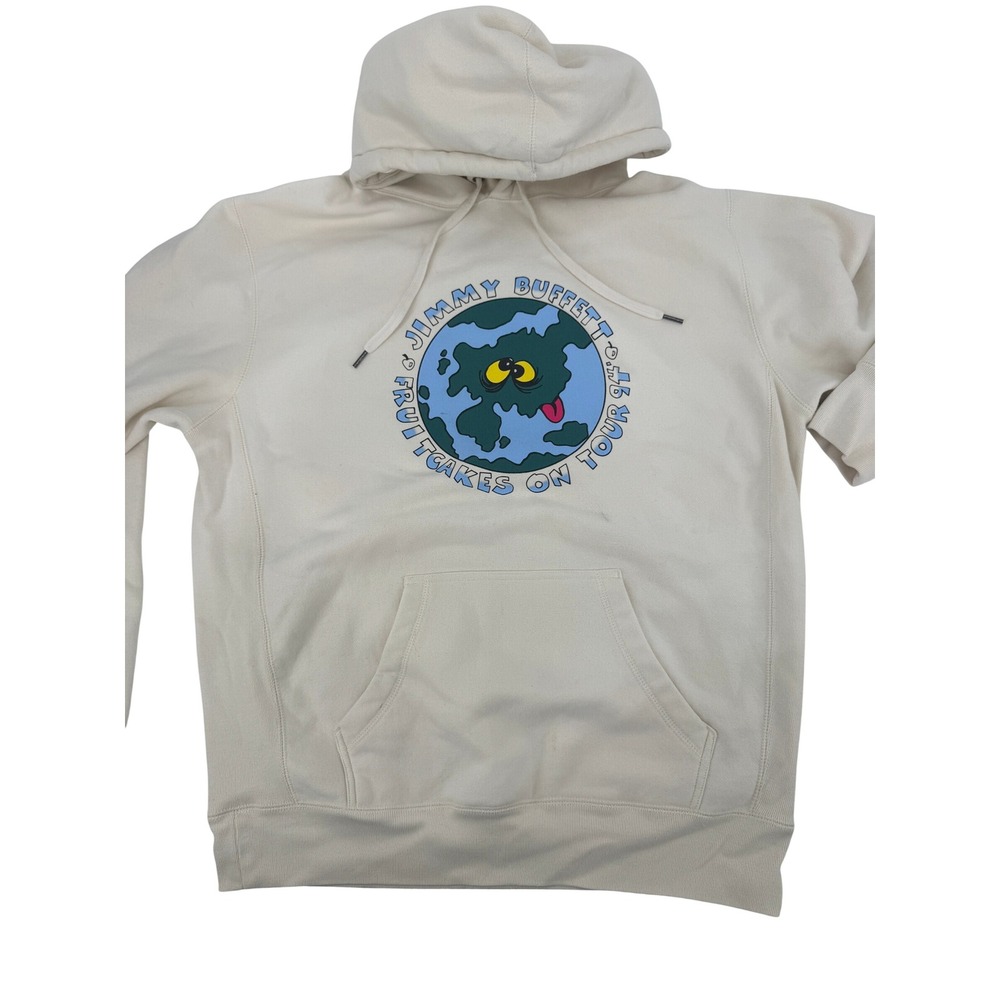 Vintage Jimmy Buffett Fruitcakes On Tour 94 Hoodie Mens Large Graphic Sweatshirt